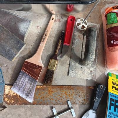 Painting and drywall supplies - Paint brushes - Paint trays - saw - rollers and more