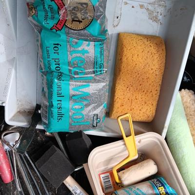 Painting and drywall supplies - Paint brushes - Paint trays - saw - rollers and more