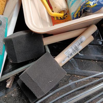 Painting and drywall supplies - Paint brushes - Paint trays - saw - rollers and more