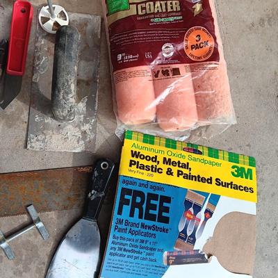 Painting and drywall supplies - Paint brushes - Paint trays - saw - rollers and more
