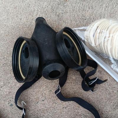 Safety gear - partial respirator - masks - work gloves - ear plugs - safety glasses