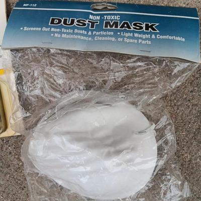 Safety gear - partial respirator - masks - work gloves - ear plugs - safety glasses