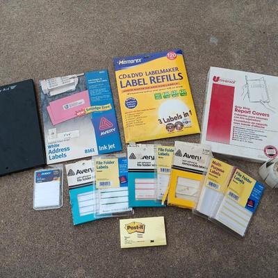 Office supplies - Label refills - Avery labels - Post it notes - and more