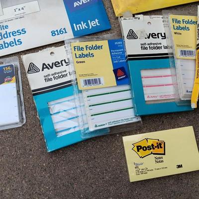 Office supplies - Label refills - Avery labels - Post it notes - and more