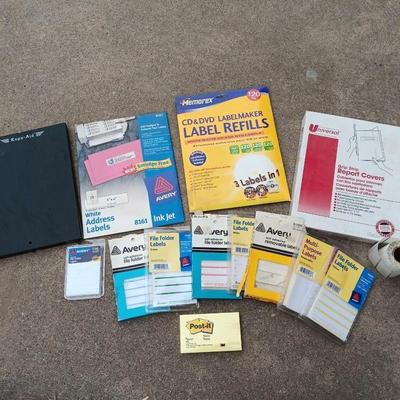 Office supplies - Label refills - Avery labels - Post it notes - and more