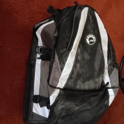 Ski-Doo pack with emergency backwoods survival shovel