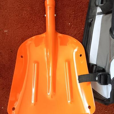 Ski-Doo pack with emergency backwoods survival shovel