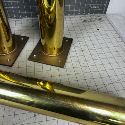 Brass Table Legs Hollywood Regency? MCM? 