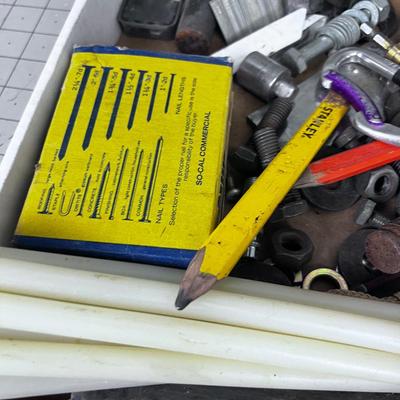 Tray of Tools and Hardware