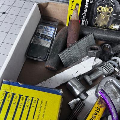 Tray of Tools and Hardware