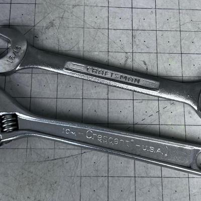 2 Wrenches, Crescent & Craftsman