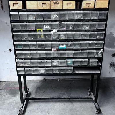 Parts Bin with Parts 