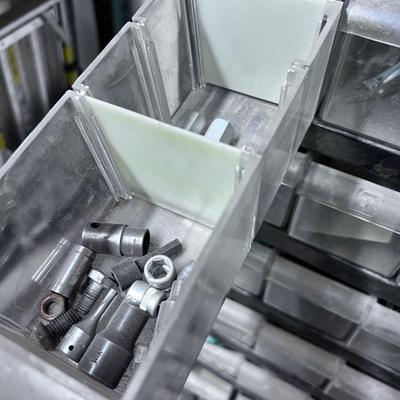 Parts Bin with Parts 