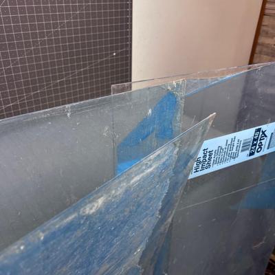 3 Pieces of Plexi Glass (2) are 3/32" and(1)  is 1/4" 