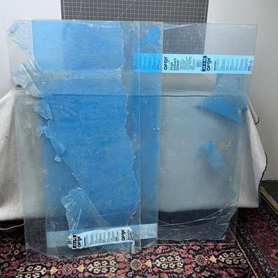 3 Pieces of Plexi Glass (2) are 3/32" and(1)  is 1/4" 