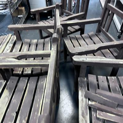 5 Chairs and a Bench SANDED ready to paint