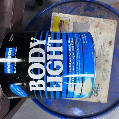 Tub Full of BONDO and Car Patching Products for BONDO