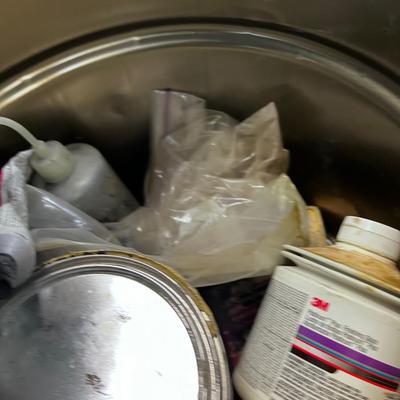 Tub Full of BONDO and Car Patching Products for BONDO