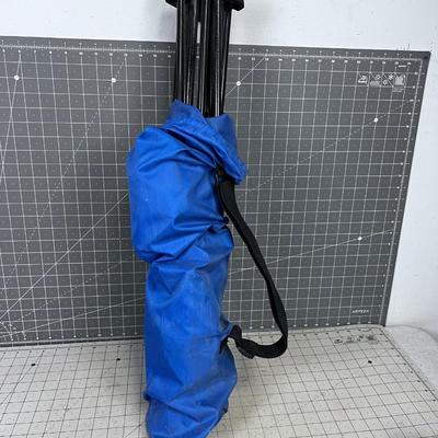 Blue Folding Chair 