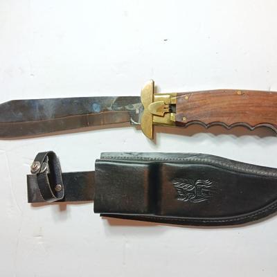 Pakistan Stainless steel folding knife with sheath