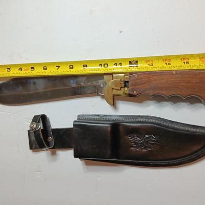 Pakistan Stainless steel folding knife with sheath