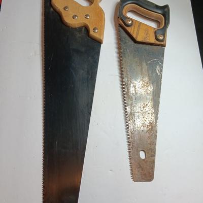 Two different sized saws one large one small