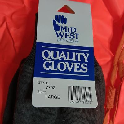 Safety / Hunting Orange vests, raincoats and new gloves