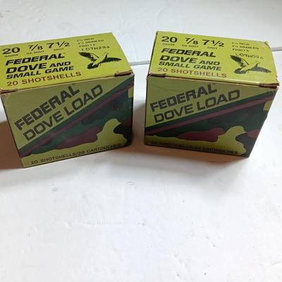 20 Guage Federal Dove and small game shot gun shells