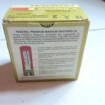Federal premium 12 Guage 3" Magnum 25 shot shells