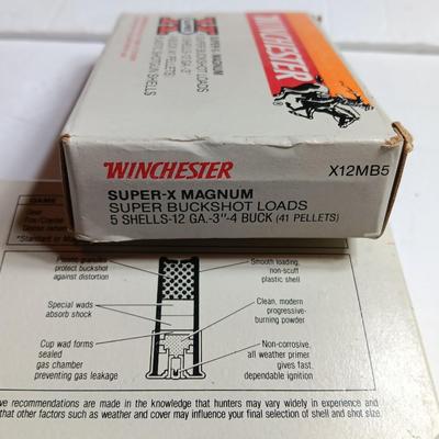 Winchester Super-X Magnum Buckshot loads 12 Guage.