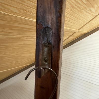 U1203 Antique Oak Coat Rack