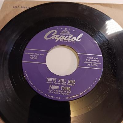 Vinyl albums - 45 records - Porter Wagner - The Whites - Jerry Wallace - and more 45's