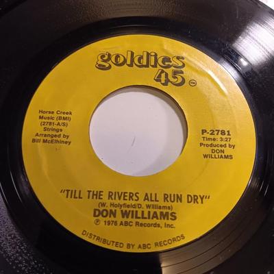 Vinyl albums - 45 records -ALL Don Williams - 45's