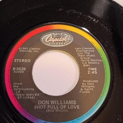 Vinyl albums - 45 records -ALL Don Williams - 45's