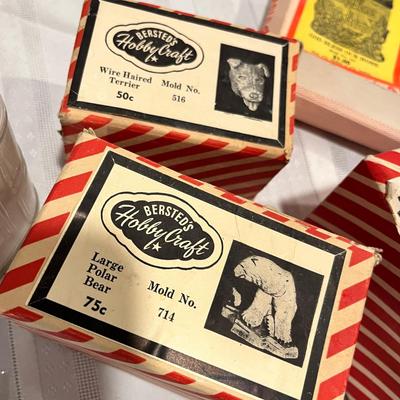 Vintage Plaster of paris Moulds