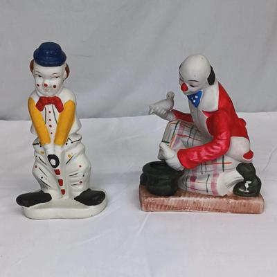 Pre-Owned Porcelain Clown Collecton