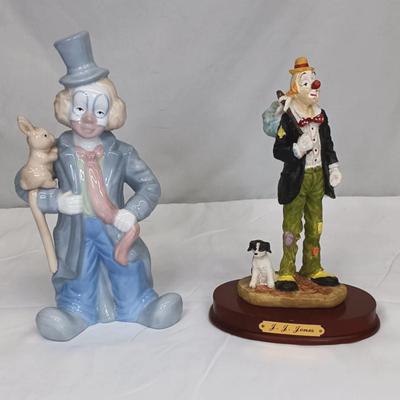 Pre-Owned Porcelain Clown Collecton