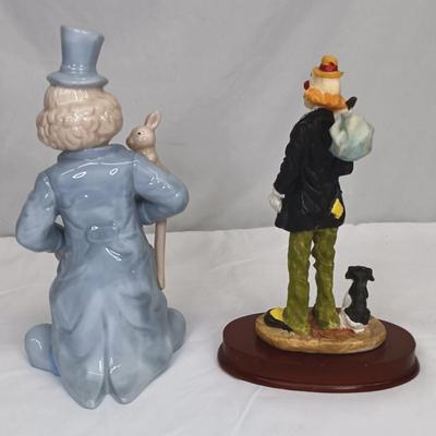 Pre-Owned Porcelain Clown Collecton