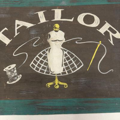 U1210 Vintage Painted "TAILOR" Sign