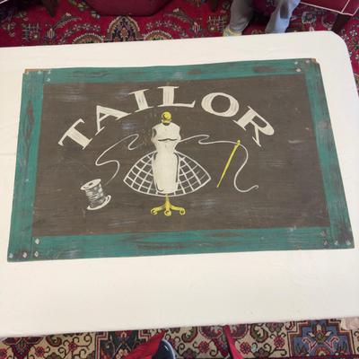 U1210 Vintage Painted "TAILOR" Sign