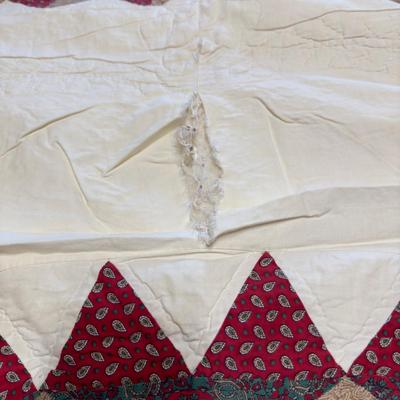 U1212 Vintage Starburst Medallion Quilt with Scalloped Edge