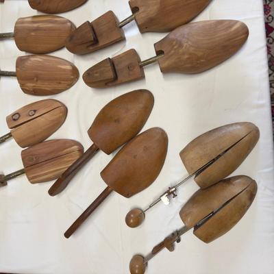 U1218 Lot of Vintage Wooden / Cedar Shoe Stretchers