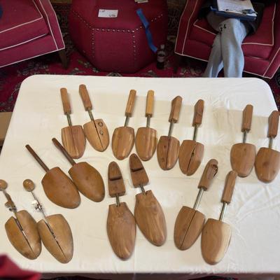 U1218 Lot of Vintage Wooden / Cedar Shoe Stretchers