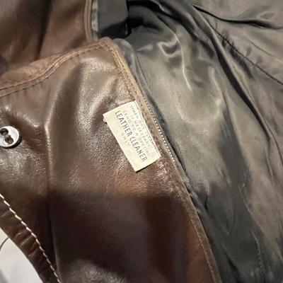 Two vintage Leather Coats
