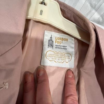 Womens Dusty Rose London Fog Top Coat