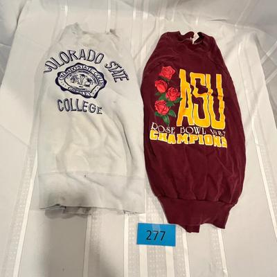 College sweat shirts