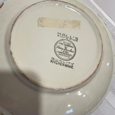 Hall Jewel Tea Autumn Leaf Bowl & cake plate