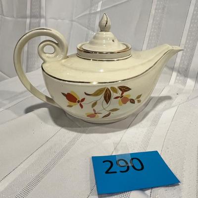 Hall Jewel Tea Autumn Leaf Aladdin Tea Pot