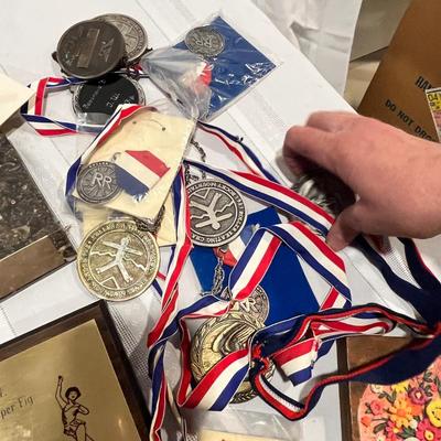 Lot of trophies & metals