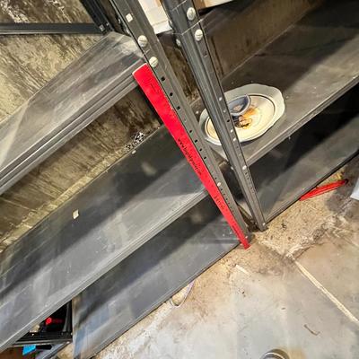 Metal storage shelf